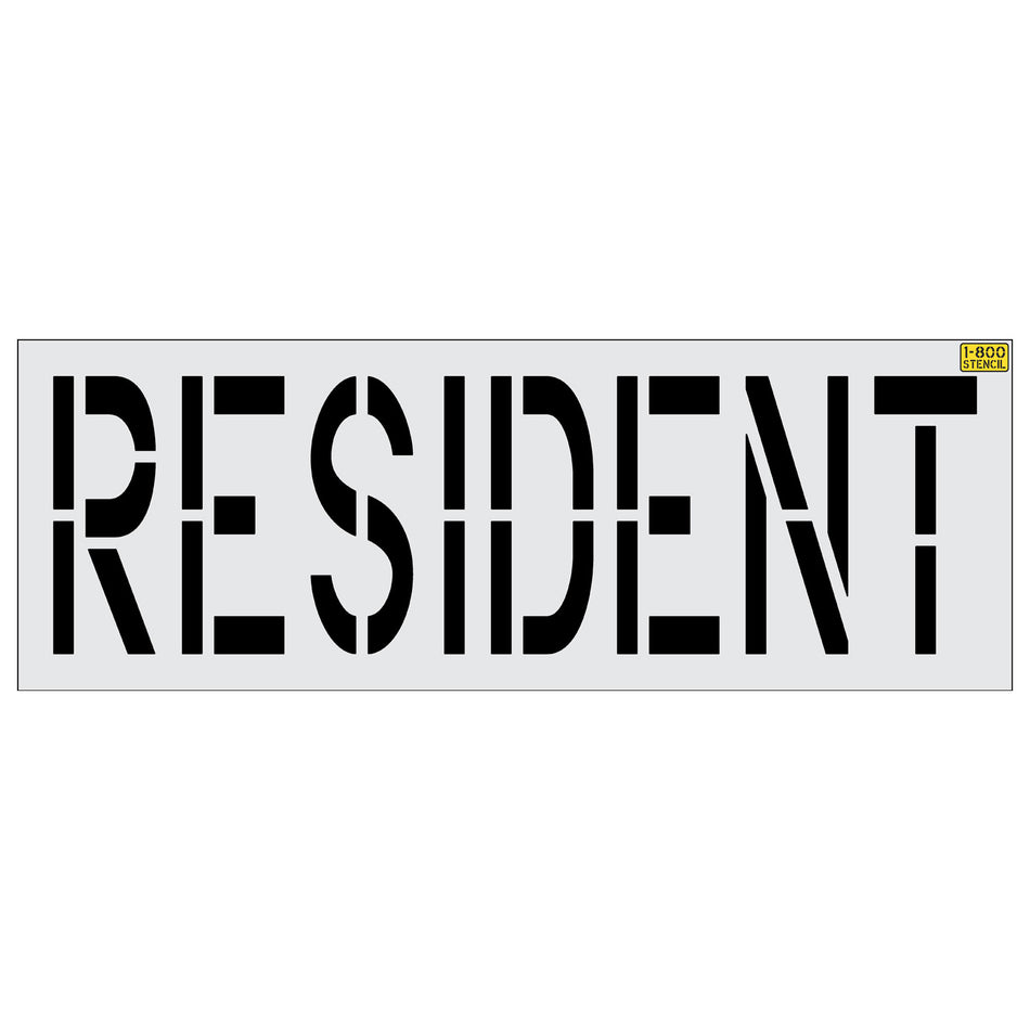 24" RESIDENT Stencil