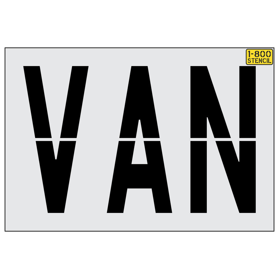 24" Walmart VAN Stencil