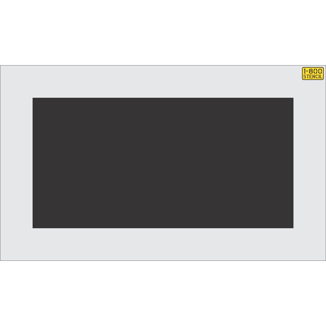 24 inch by 5 foot line stencil for parking lot and commercial pavement striping applications