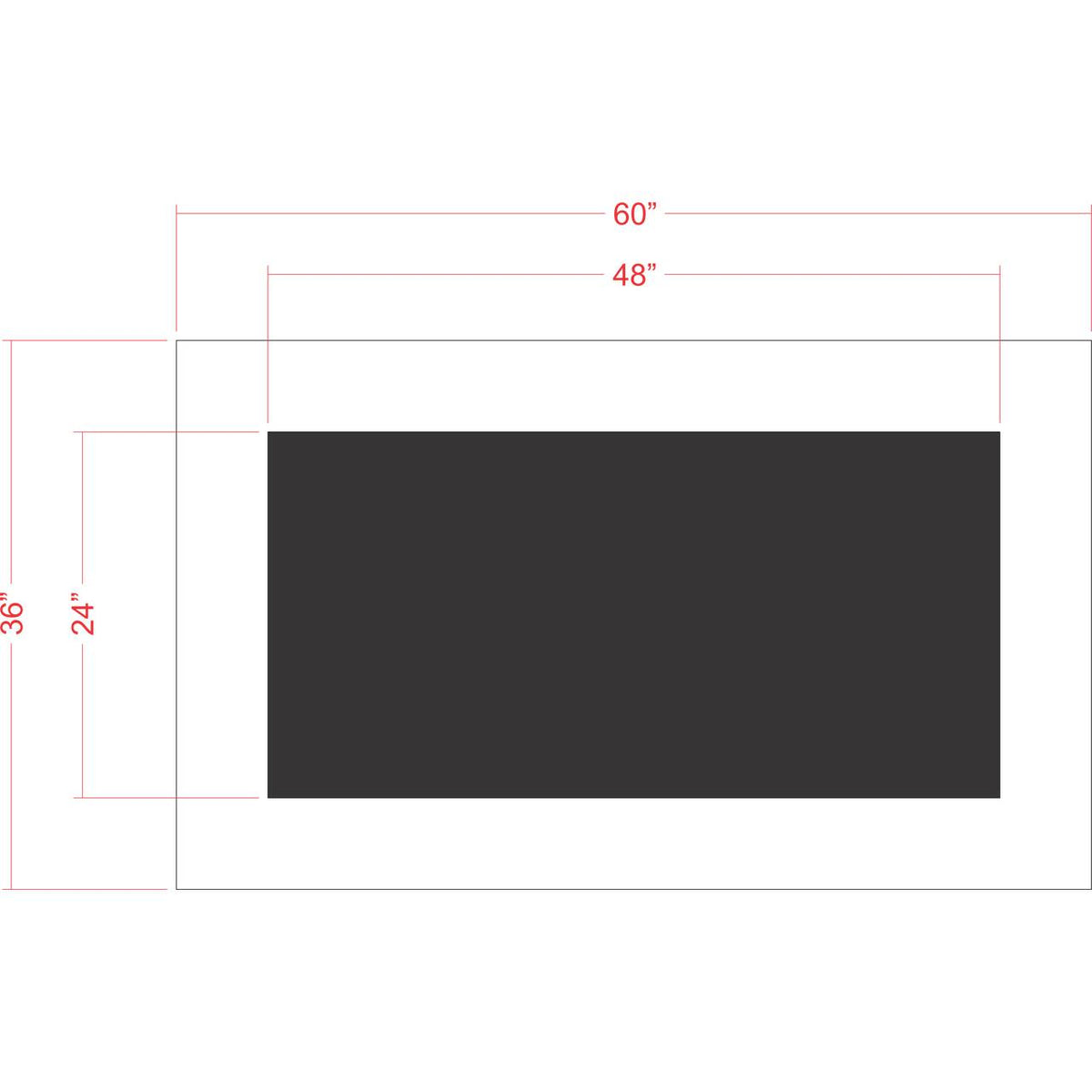 24 inch by 5 foot line stencil for parking lot and commercial pavement striping applications