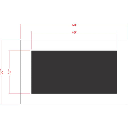 24 inch by 5 foot line stencil for parking lot and commercial pavement striping applications
