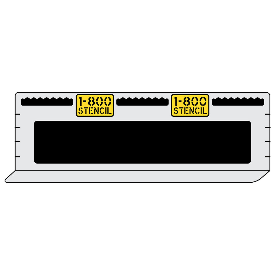 30" Line Professional Curb Stencil