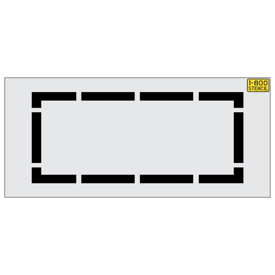 36" Baseball Batters Box Stencil