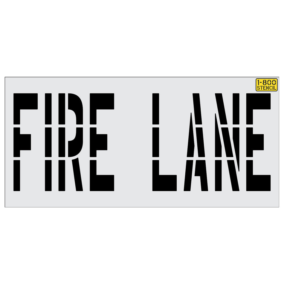 36" FIRE LANE Stencil