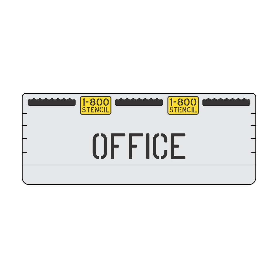 4" OFFICE Professional Curb Stencil