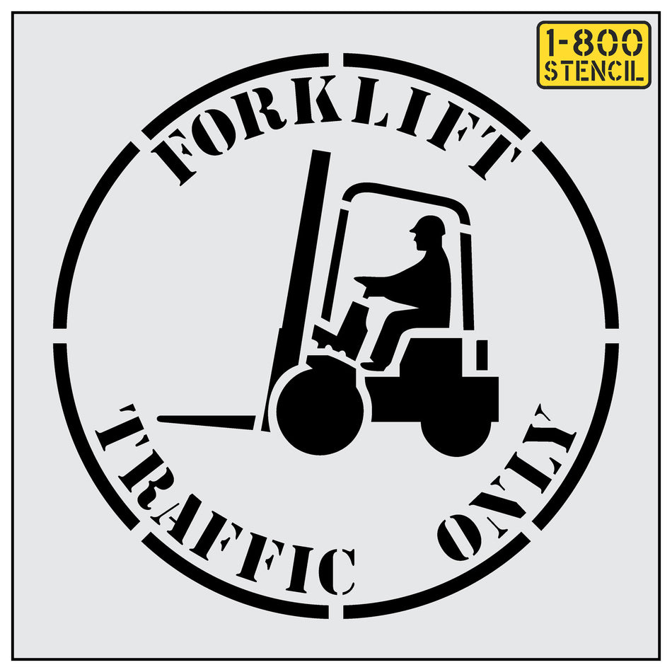 42" FORKLIFT TRAFFIC ONLY Stencil