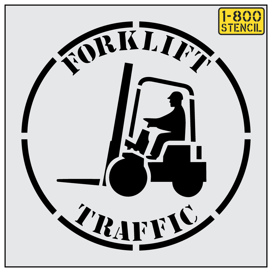 42" FORKLIFT TRAFFIC Stencil