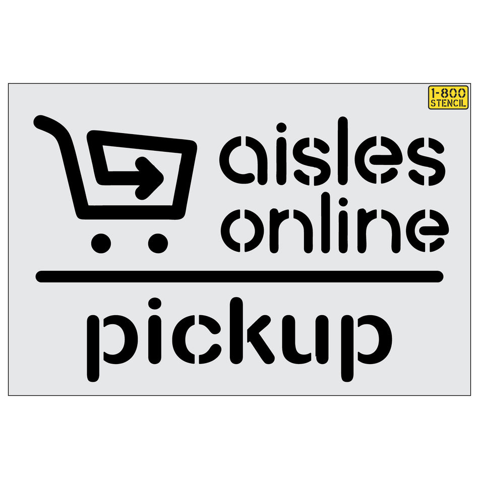 46" Hyvee Aisle Online Pickup Stencil