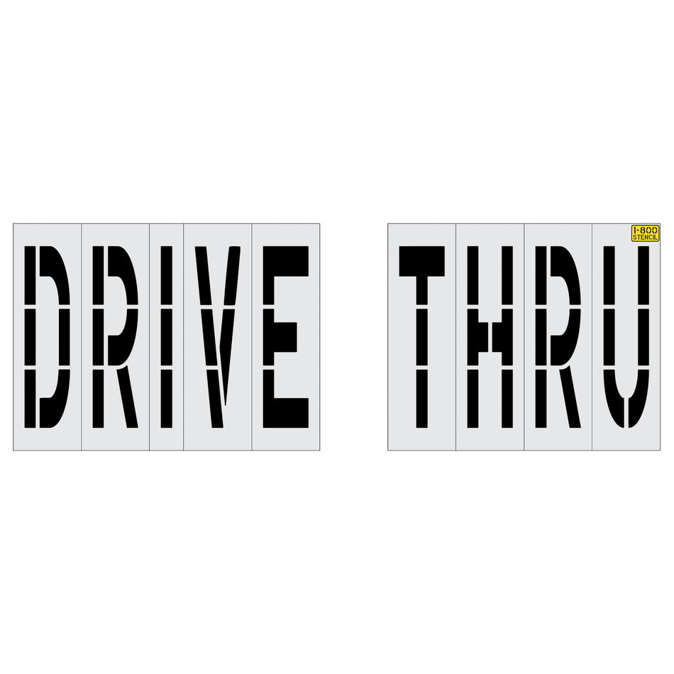 48" DRIVE THRU Stencil