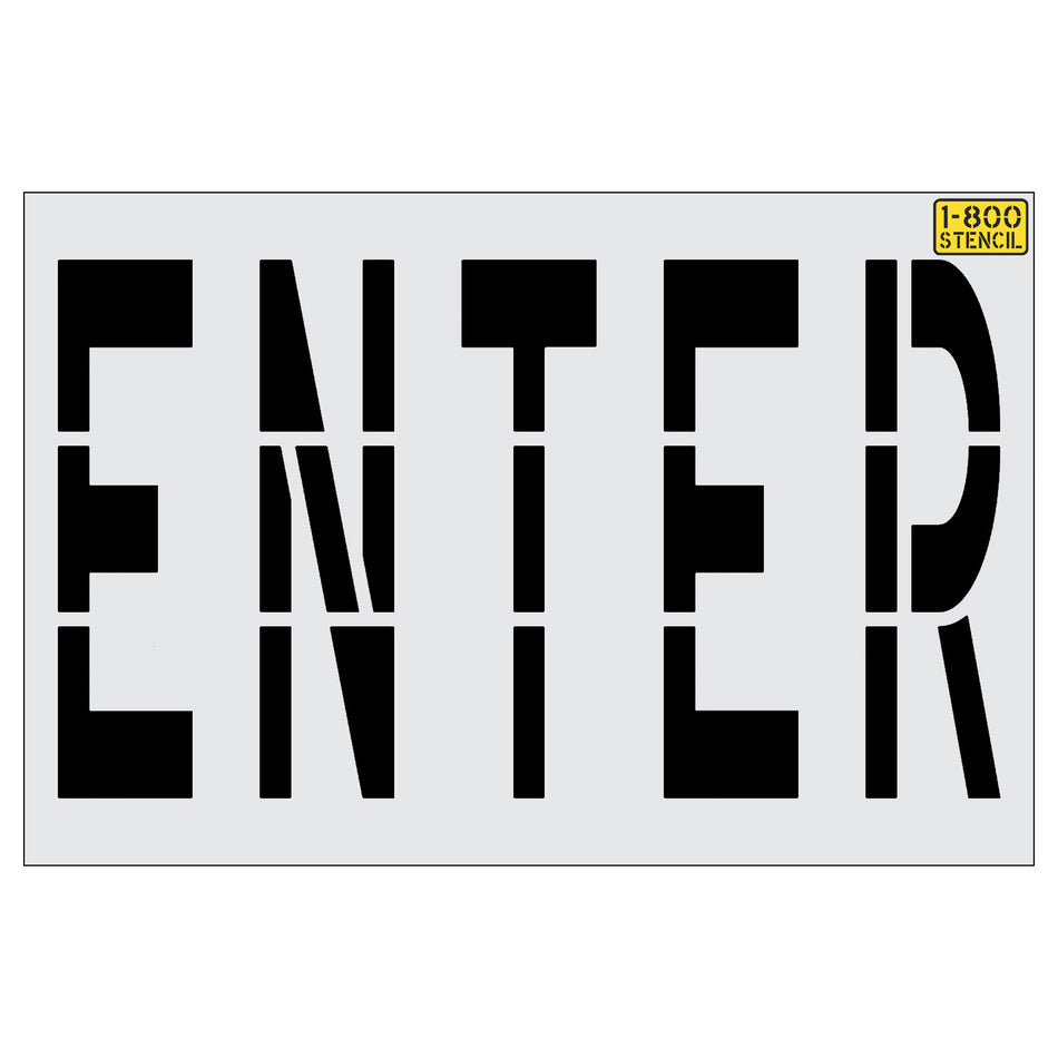 48" ENTER Stencil