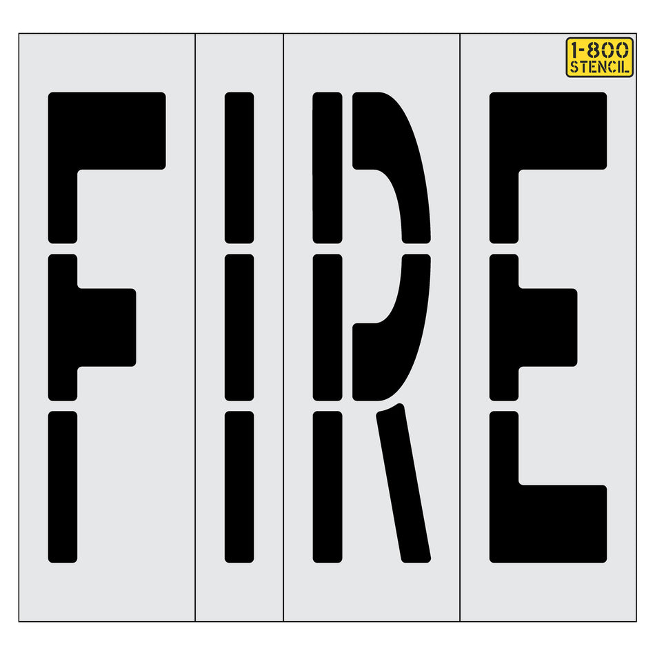 48" FIRE Stencil