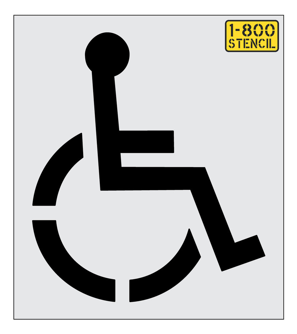 48" Handicap Stencil