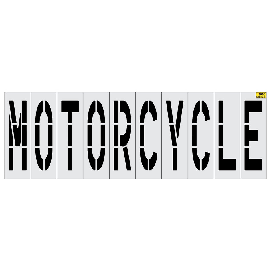 48" MOTORCYCLE Stencil