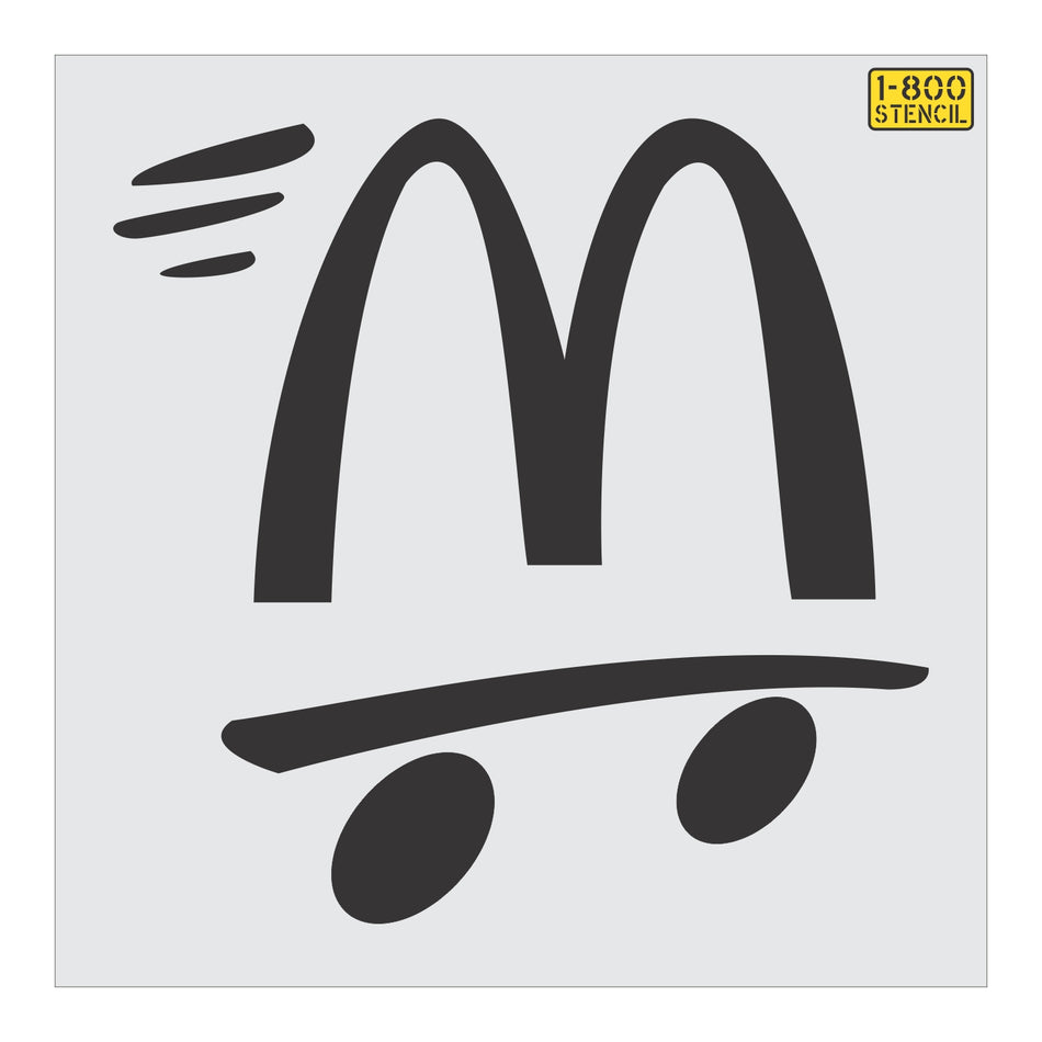 48" McDonalds SPEEDY Arch Stencil