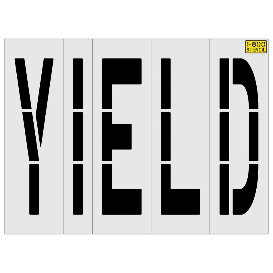 48" YIELD Stencil