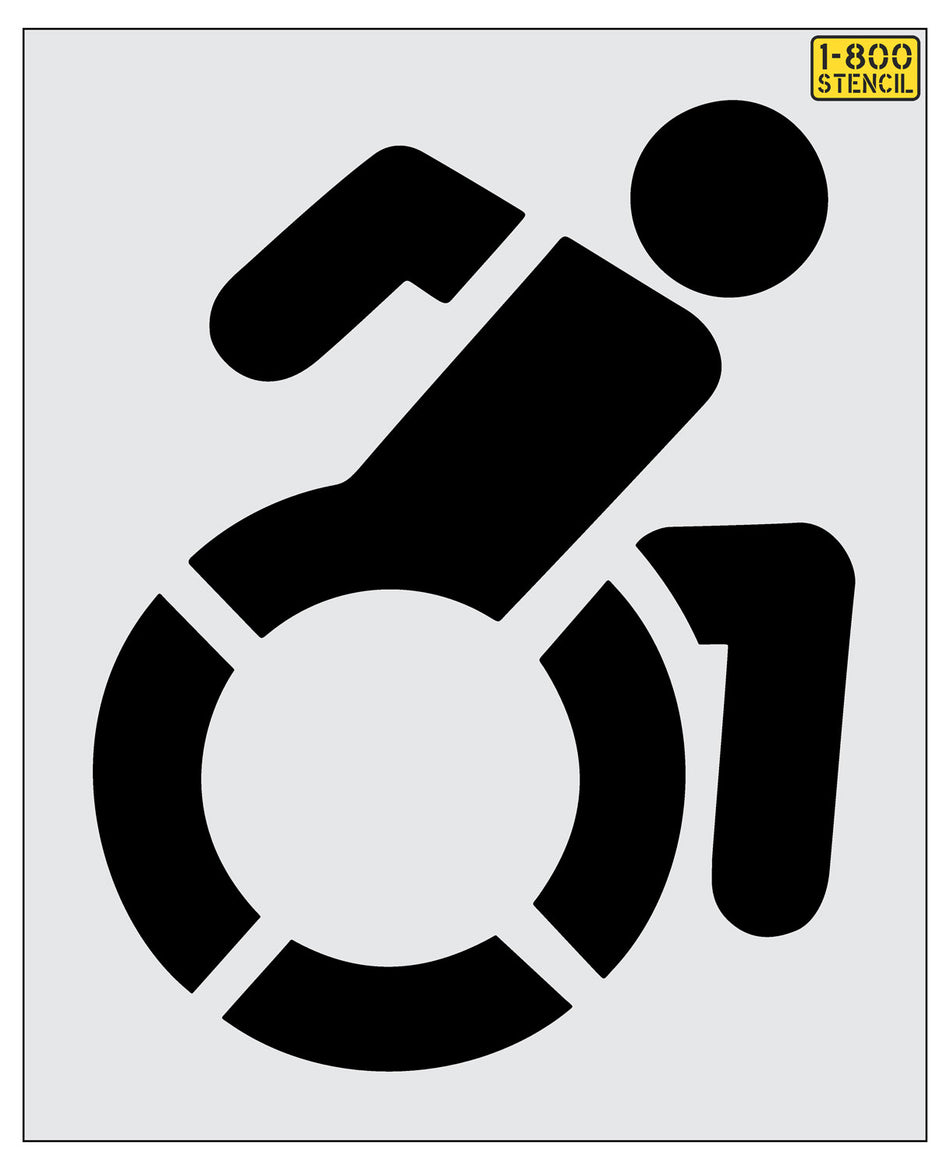 NYSDOT 56" Accessible Icon Handicap Stencil