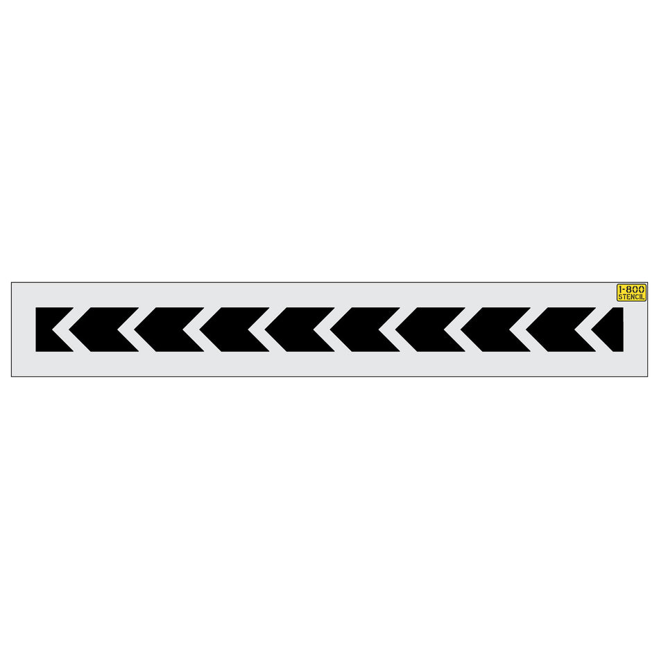 100" Car Lot Chevron Service Line Stencil - Chevy/GM