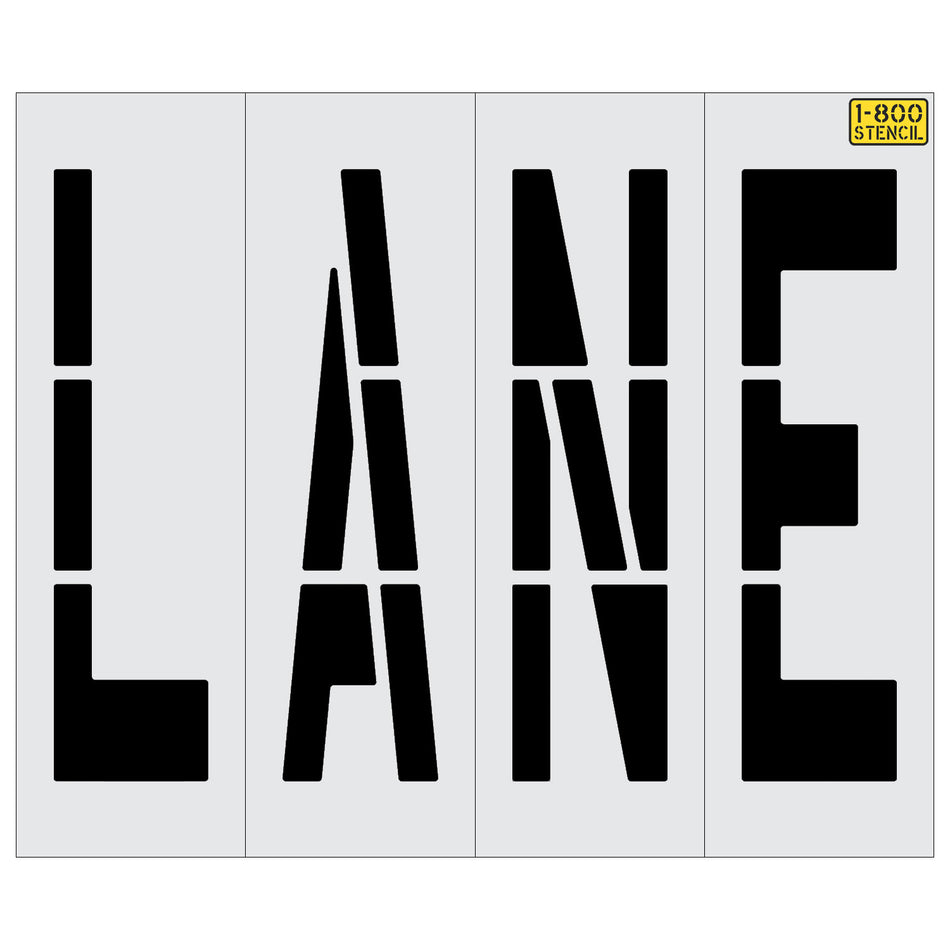 96" LANE Stencil