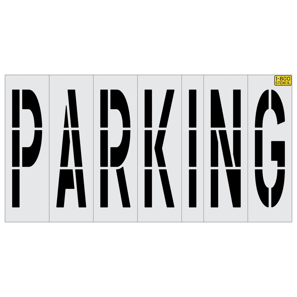 96" PARKING Stencil