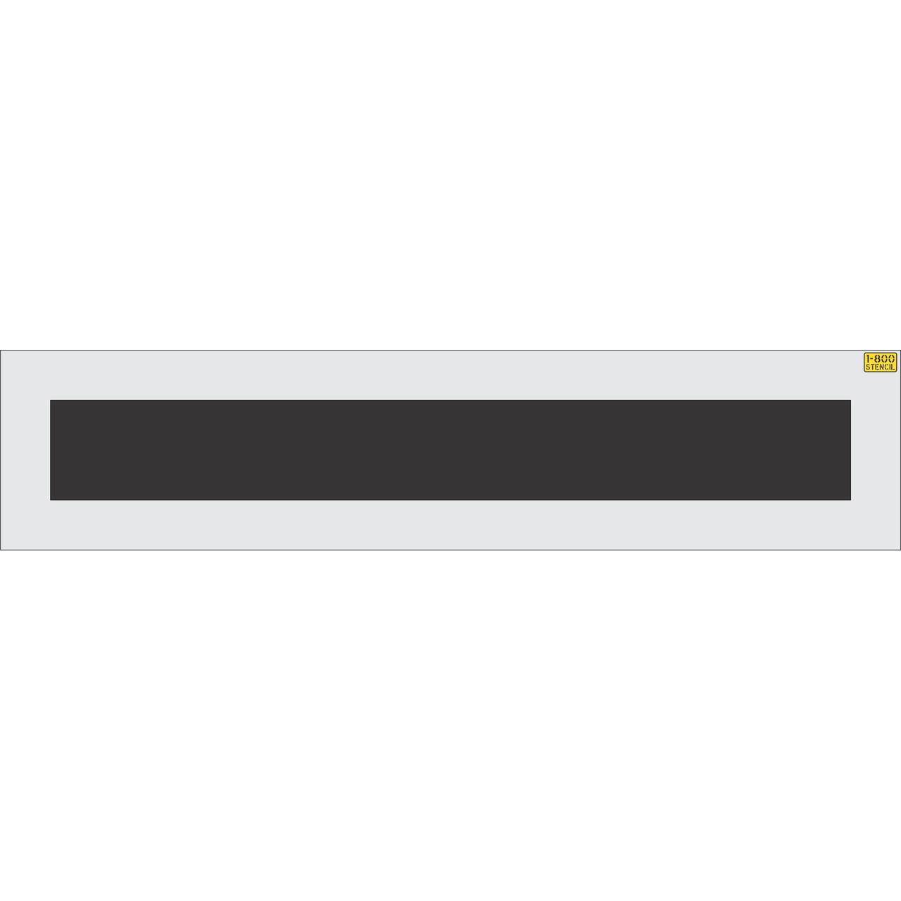 12 inch by 8 foot line stencil for parking lot, roadway, and warehouse floor striping applications