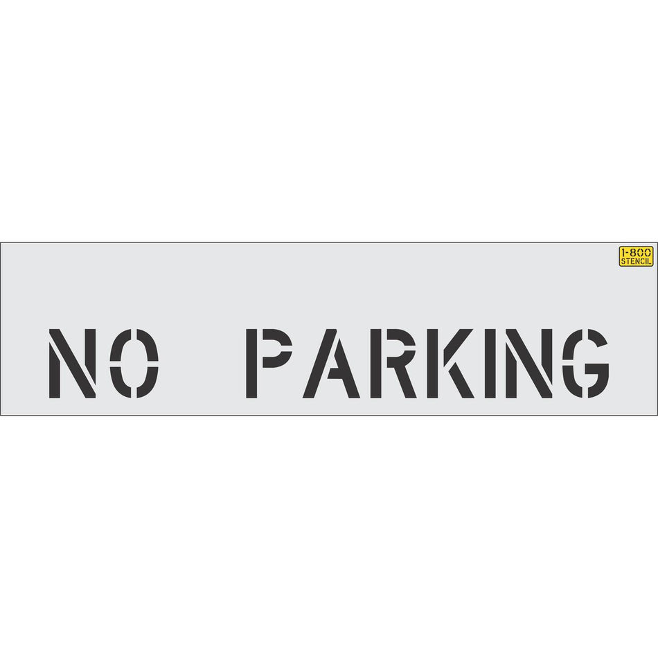 4" NO PARKING Stencil