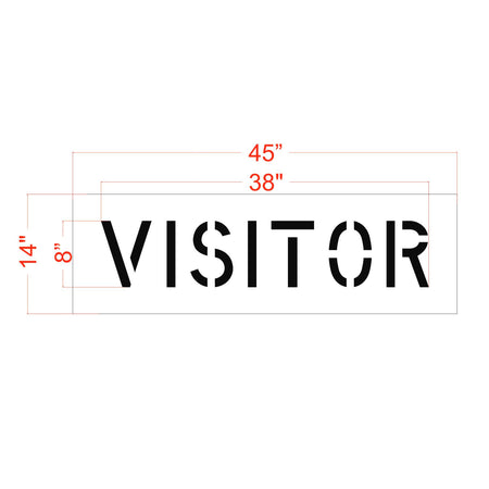 Dimensions 12 x 25 foot basketball court stencil set for driveway, playground, and half-court striping applications