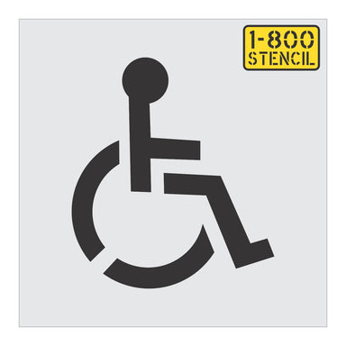 12" Handicap Stencil