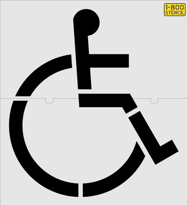 84" Walmart Handicap Stencil