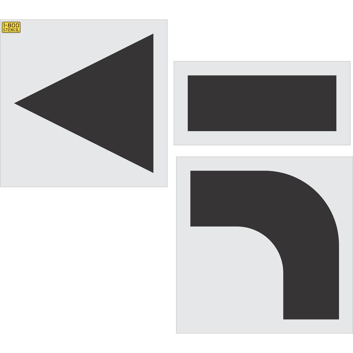 62 inch arrow combo kit stencil for commercial parking lot and roadway directional pavement striping applications