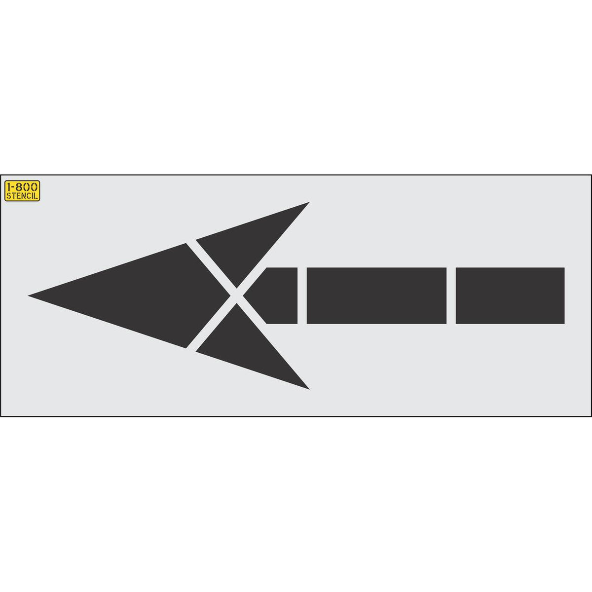 60 inch FHWA DOT bike lane arrow pavement marking stencil for roadway and municipal bicycle lane striping