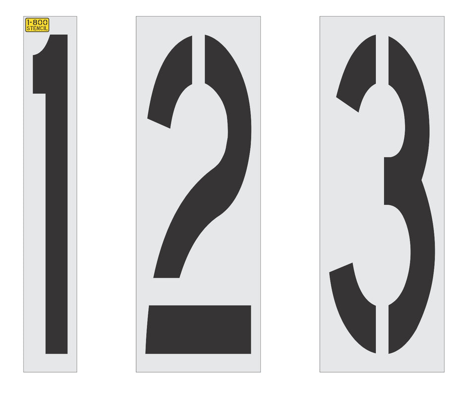 36" x 12" Number Kit Stencil