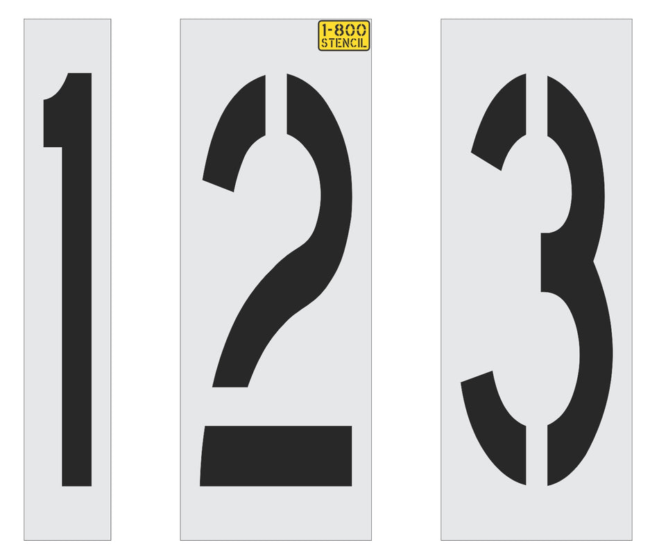 24" x 9" Number Kit Stencil