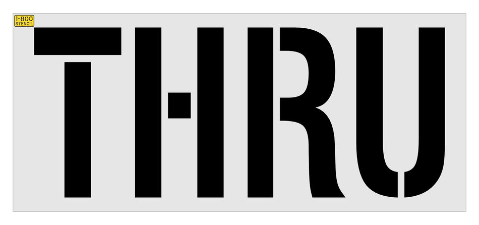 24" Walgreens THRU Stencil