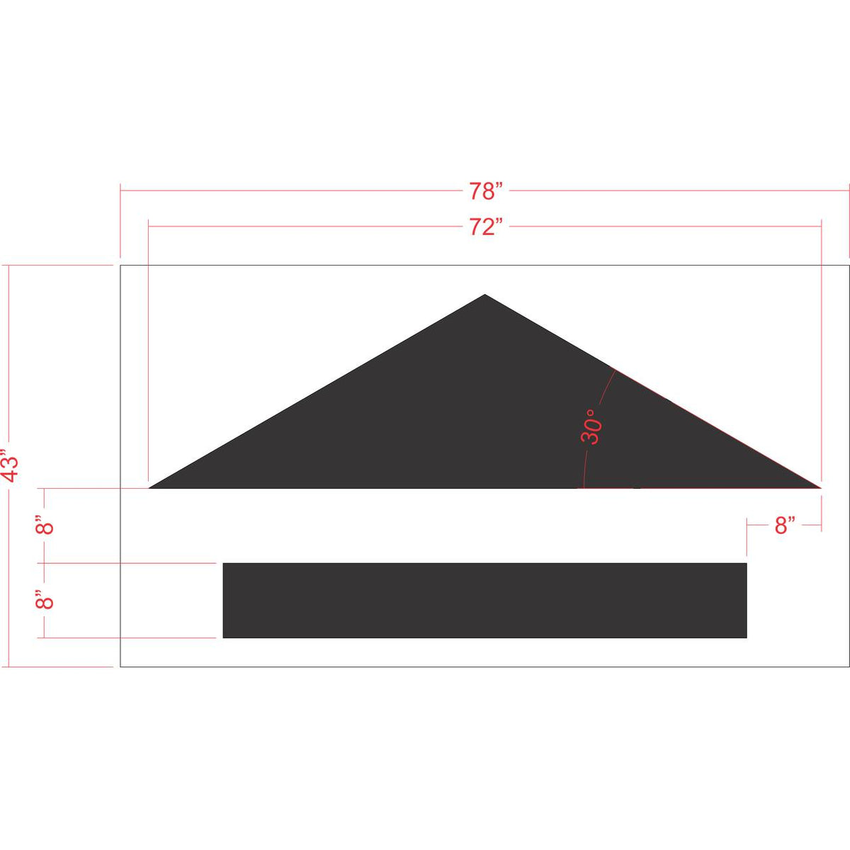 37 inch Wendy's parking lot arrow pavement marking stencil for drive-thru and retail traffic direction striping applications
