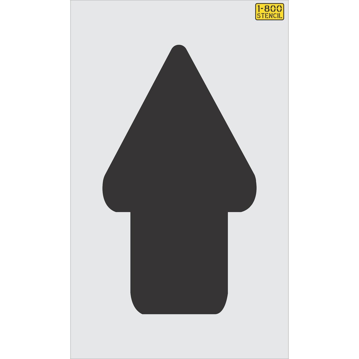 42 inch Dunkin' Donuts straight arrow pavement marking stencil for drive-thru and parking lot directional striping applications