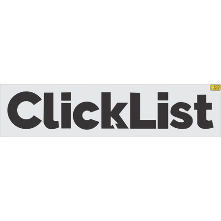 16 inch Kroger ClickList logo pavement marking stencil for grocery curbside pickup and retail parking lot striping applications