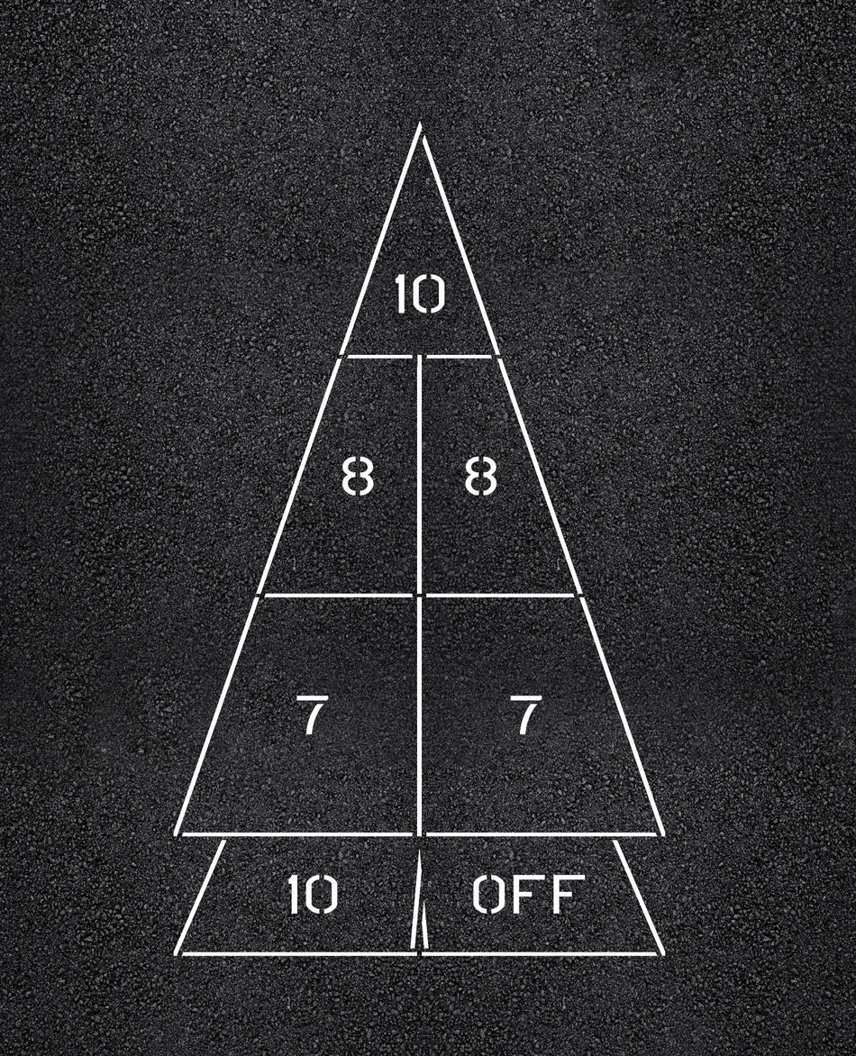 120"x71" Shuffleboard Stencil