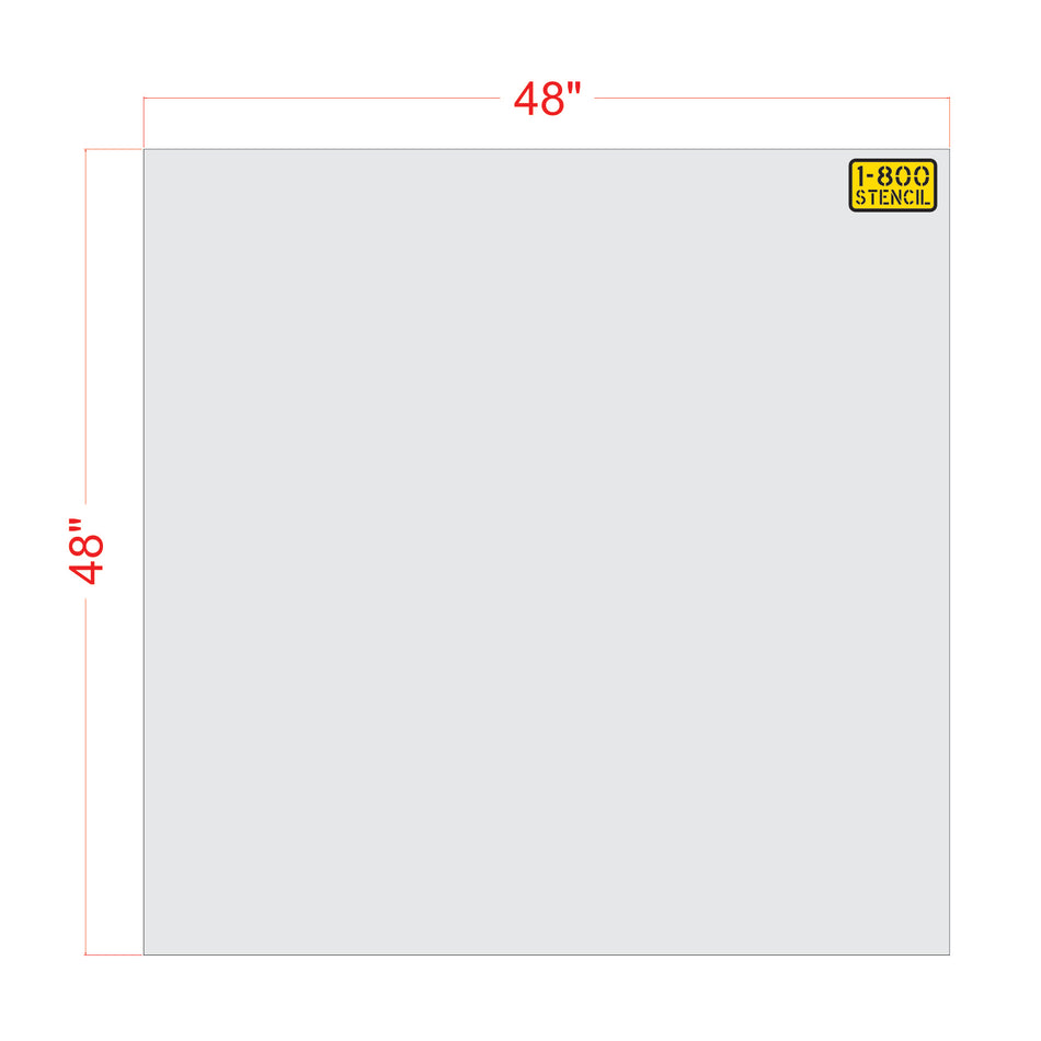 48" x 48" Stencil Material