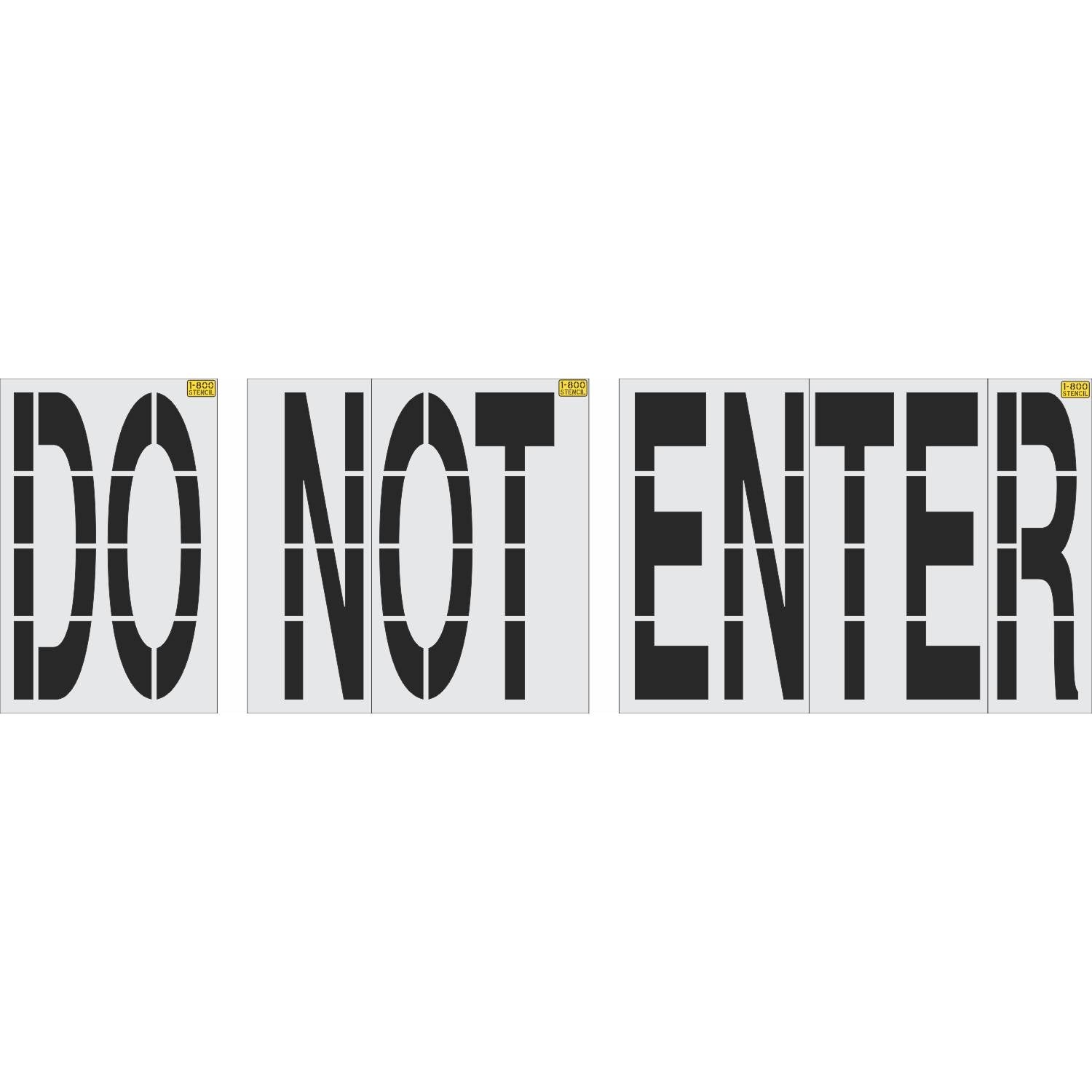 68 inch Costco DO NOT ENTER pavement marking stencil for retail parking lot and commercial traffic control applications