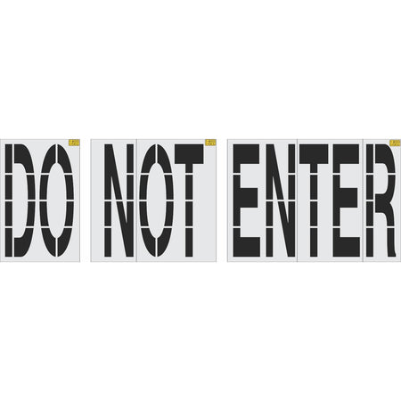 68 inch Costco DO NOT ENTER pavement marking stencil for retail parking lot and commercial traffic control applications