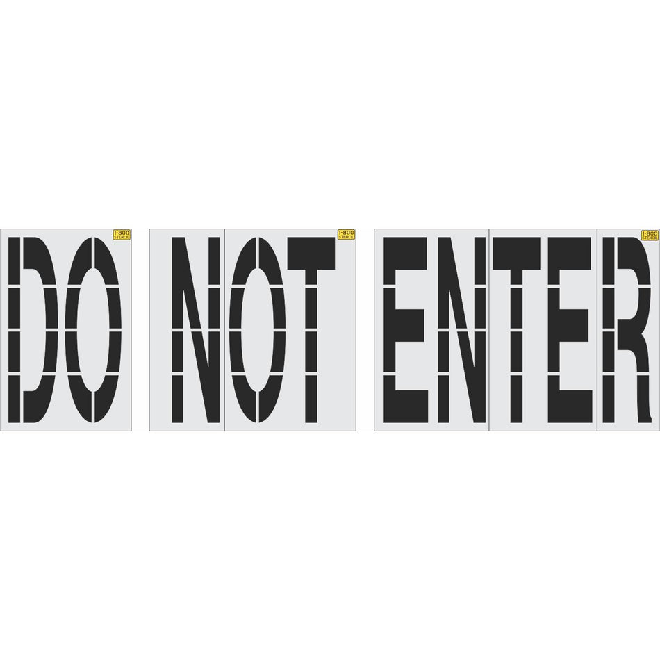 68 inch Costco DO NOT ENTER pavement marking stencil for retail parking lot and commercial traffic control applications