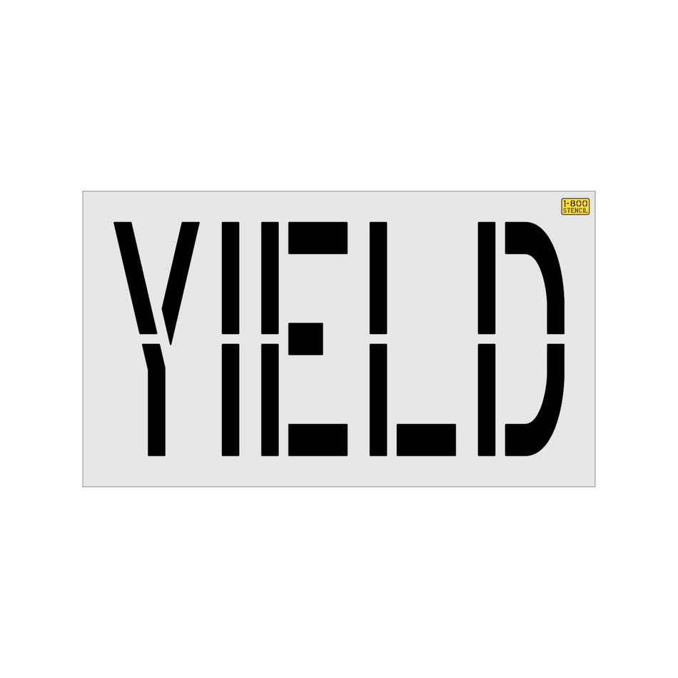 24" Aldi YIELD Stencil