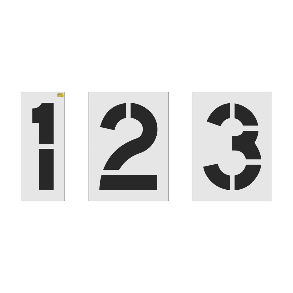 24" Wide Amazon Number Kit Stencil