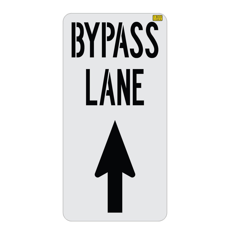 12.5" Amazon BYPASS LANE with Arrow Stencil