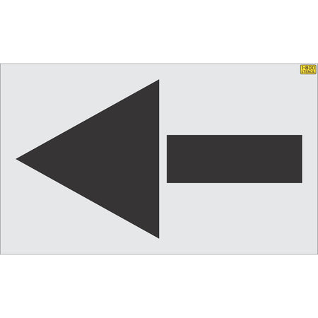 72 inch Chick-Fil-A straight arrow pavement marking stencil for drive-thru and parking lot traffic direction striping applications
