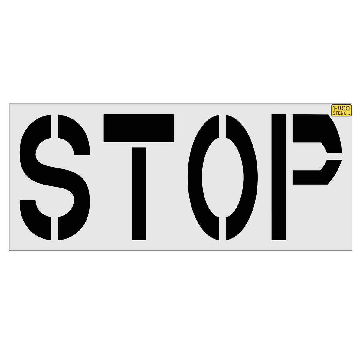 36" Chick-Fil-a STOP Stencil - High-quality stencil for pavement marking, durable and reusable