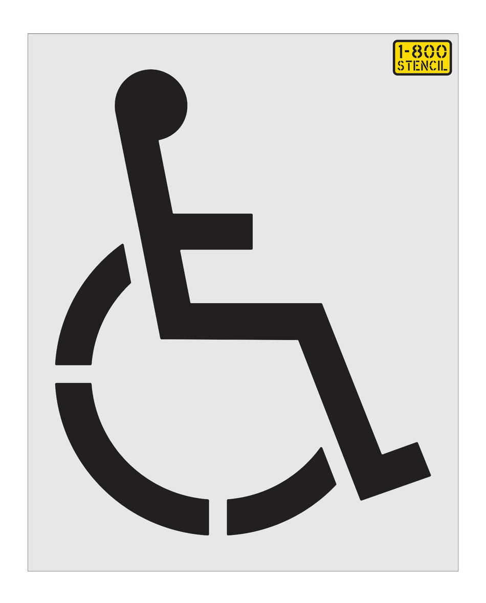 52" Chick-Fil-A Handicap Stencil