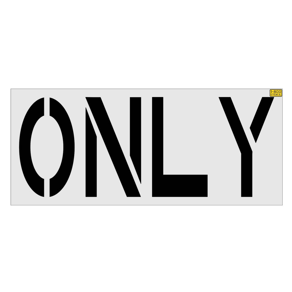 36 inch Chick-Fil-A ONLY pavement marking stencil for drive-thru and parking lot striping applications