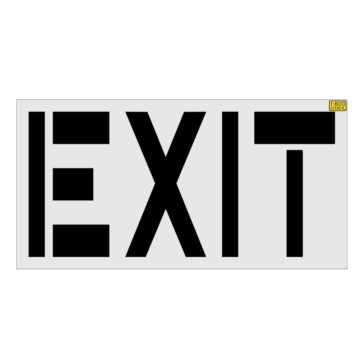 36 inch Chick-Fil-A EXIT pavement marking stencil for drive-thru and parking lot striping applications