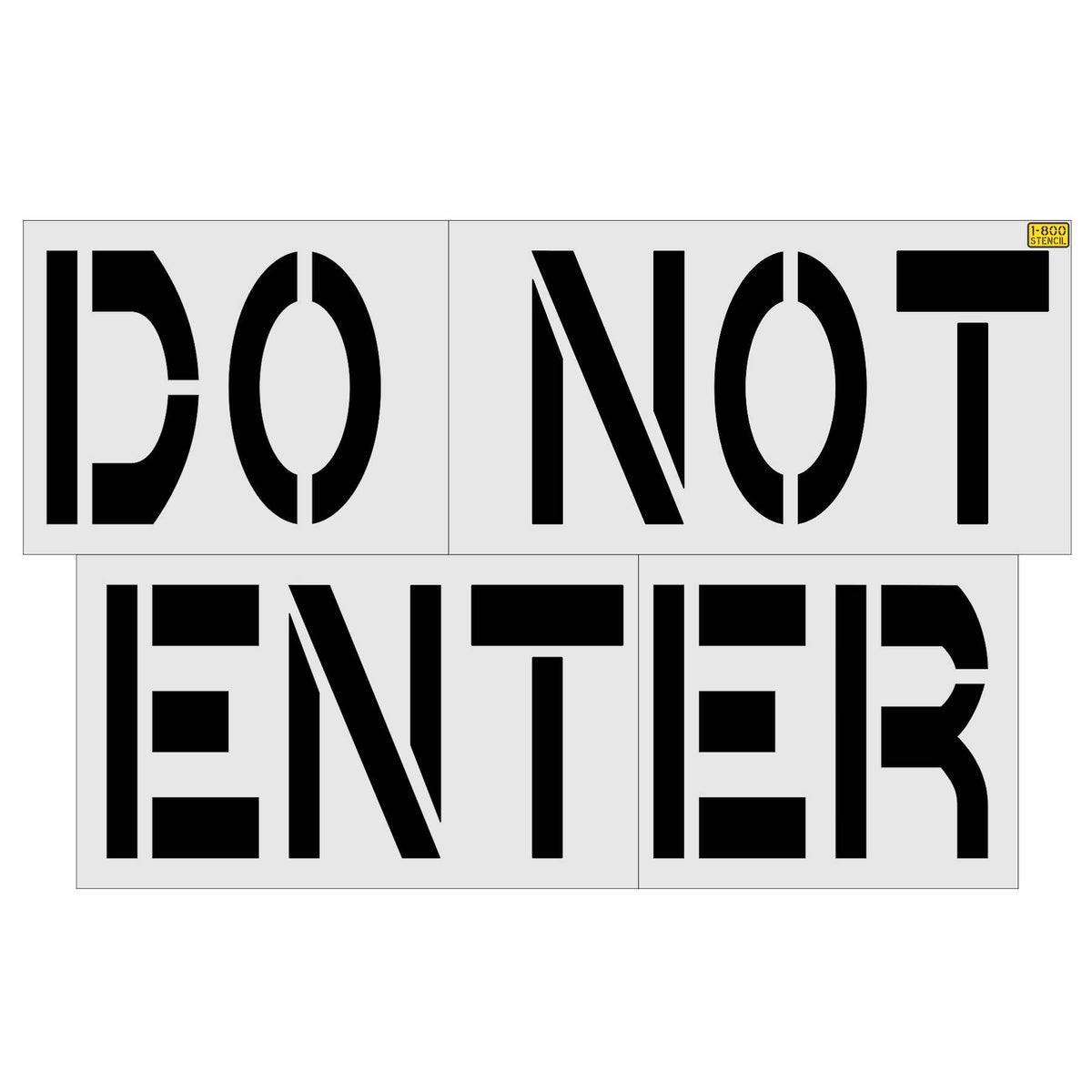 36-inch Chick-fil-A DO NOT ENTER pavement marking stencil for parking lot traffic control